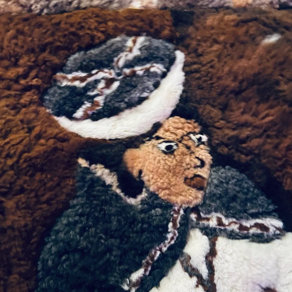 SUPER RARE Large Genuine Alpaca Wall-hanging Rug - “A Woman Scorned” - 68” x 51”